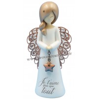 Figurine You are an angel JE T'AIME PLUS QUE TOUT... PM.