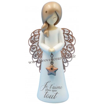 Figurine You are an angel JE T'AIME PLUS QUE TOUT... PM.