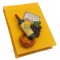 Magnet CARNET JAUNE Vin, Raisin, Croissant PLAISIRS DE FRANCE