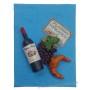 Magnet CARNET BLEU Vin, Raisin, Croissant PLAISIRS DE FRANCE