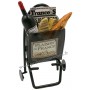 Magnet CADDIE 2 ROUES Garni Vin, Baguette, Fromage, Journal PLAISIRS DE FRANCE