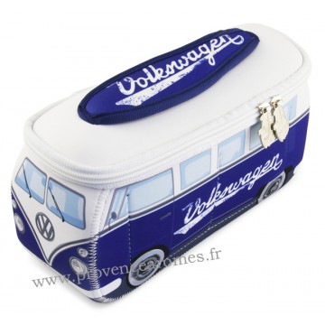 Trousse de toilette vw combi Volkswagen bleu blanc PM Brisa rétro vintage collection