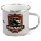 Mug métal émaillé combi Volkswagen LEGENDARY GRIS Brisa rétro vintage collection