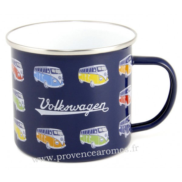 Mug en Céramique Émaillé Bleu 500ml