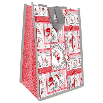 Sac Cabas CUISINE FLEURIE déco rétro de charme Petit Modèle