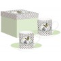 Coffret de 2 tasses à café CHATON collection Eccentric