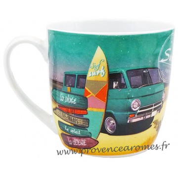 Mug SURF sur la Vague déco rétro vintage