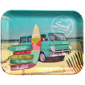 Petit plateau SURF sur la Vague déco rétro vintage