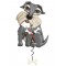 Horloge Chien Schnauzer à balancier Allen Designs