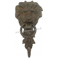 Heurtoir de porte TÊTE DE LION en fonte