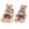 Peluche Petit Lapin Ruban Beige