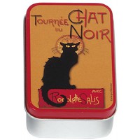 Boîte à savon TOURNÉE DU CHAT NOIR de Rodolphe Salis déco affiche rétro vintage