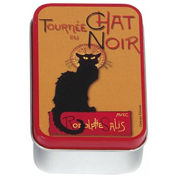 Boîte à savon TOURNÉE DU CHAT NOIR de Rodolphe Salis déco affiche rétro vintage