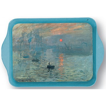 Petit plateau en métal SOLEIL LEVANT Claude Monet 1872