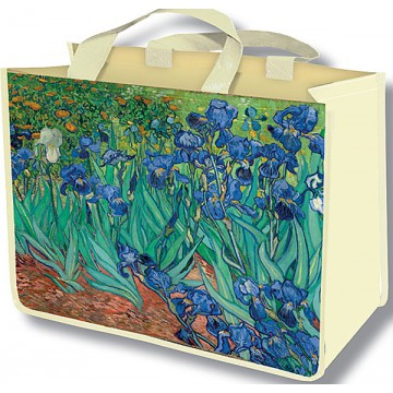 Sac Cabas LES IRIS Van Gogh 1889 déco artistique rétro vintage