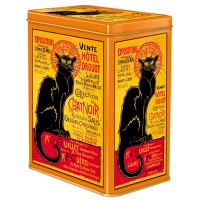 Boîte haute TOURNÉE DU CHAT NOIR Hôtel Drouot déco affiche rétro vintage