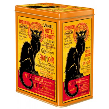 Boîte haute TOURNÉE DU CHAT NOIR Hôtel Drouot déco affiche rétro vintage