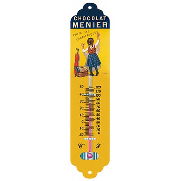 Thermomètre métal Chocolat Menier déco publicité rétro vintage
