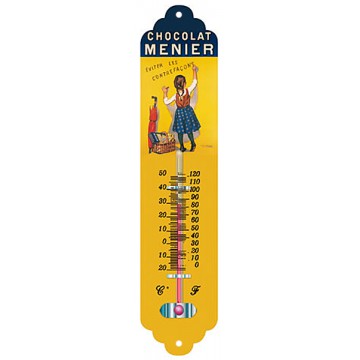 Thermomètre métal Chocolat Menier déco publicité rétro vintage