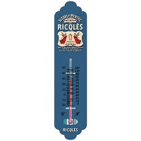 Thermomètre métal RICQLES déco publicité rétro vintage