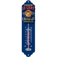 Thermomètre métal SAVON LE CHAT déco publicité rétro vintage