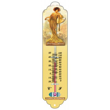 Thermomètre métal Champagne POMMERY déco publicité rétro vintage