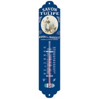 Thermomètre métal SAVON DE LA TULIPE déco publicité rétro vintage