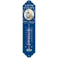 Thermomètre métal SAVON DE LA TULIPE déco publicité rétro vintage