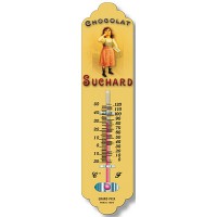 Thermomètre métal CHOCOLAT SUCHARD Petite Fille déco publicité rétro vintage