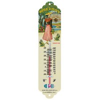 Thermomètre métal HUILE D'OLIVE PURE déco publicité rétro vintage