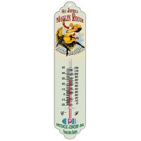 Thermomètre métal AU JOYEUX MOULIN ROUGE déco affiche rétro vintage