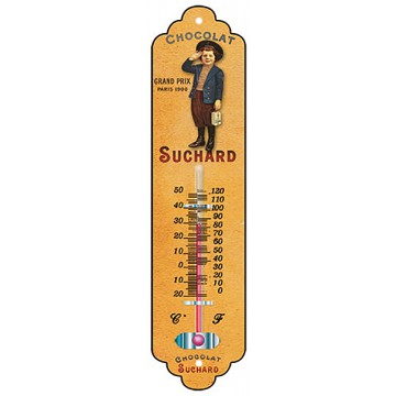 Thermomètre métal CHOCOLAT SUCHARD Garçon déco publicité rétro vintage