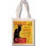 Sac Coton couleur TOURNÉE DU CHAT NOIR Hotel Drouot déco affiche rétro vintage