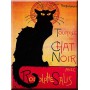 Plaque métal TOURNÉE DU CHAT NOIR de Rodolphe Salis 40 x 30 cm déco rétro vintage