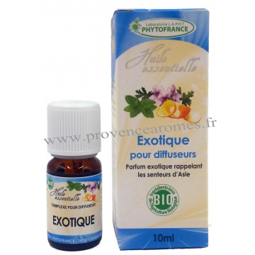 EXOTIQUE Huiles Essentielles BIO complexe Phytofrance pour diffuseur