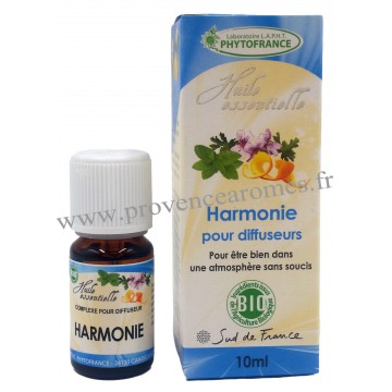 HARMONIE Huiles Essentielles BIO complexe Phytofrance pour diffuseur