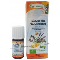 LÉDON DU GROENLAND Huile Essentielle BIO Phytofrance 10 ml