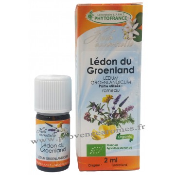 LÉDON DU GROENLAND Huile Essentielle BIO Phytofrance 10 ml