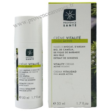 Crème vitalité femme active Provence Santé