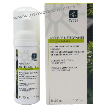 Mousse nettoyante peaux grasses Provence Santé