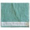 Serviette d'invité brodée SAVON DE MARSEILLE couleur Lagon