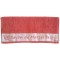 Serviette de toilette brodée SAVON DE MARSEILLE couleur Corail