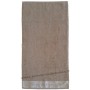 Serviette de toilette brodée SAVON DE MARSEILLE couleur Taupe