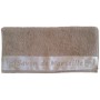 Serviette de toilette brodée SAVON DE MARSEILLE couleur Taupe