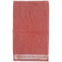 Serviette d'invité brodée SAVON DE MARSEILLE couleur Corail