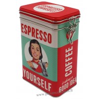 Boîte à café ESPRESSO YOURSELF rétro vintage collection