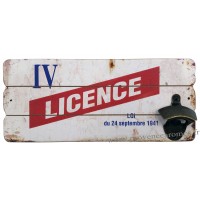 Décapsuleur mural LICENCE IV déco rétro vintage