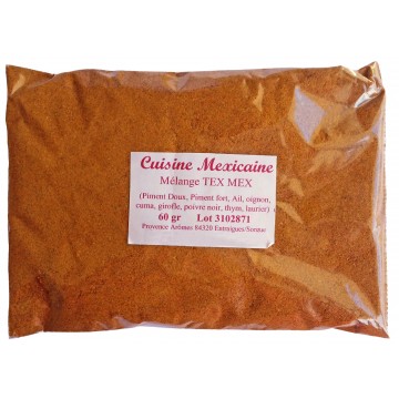 Épices Cuisine Mexicaine Sachet de 60 gr