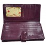 Portefeuille Compagnon Chic violet bordeaux tête de mort