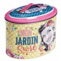Boîte biscuits avec poignée MON JARDIN SUCRÉ Natives déco rétro vintage